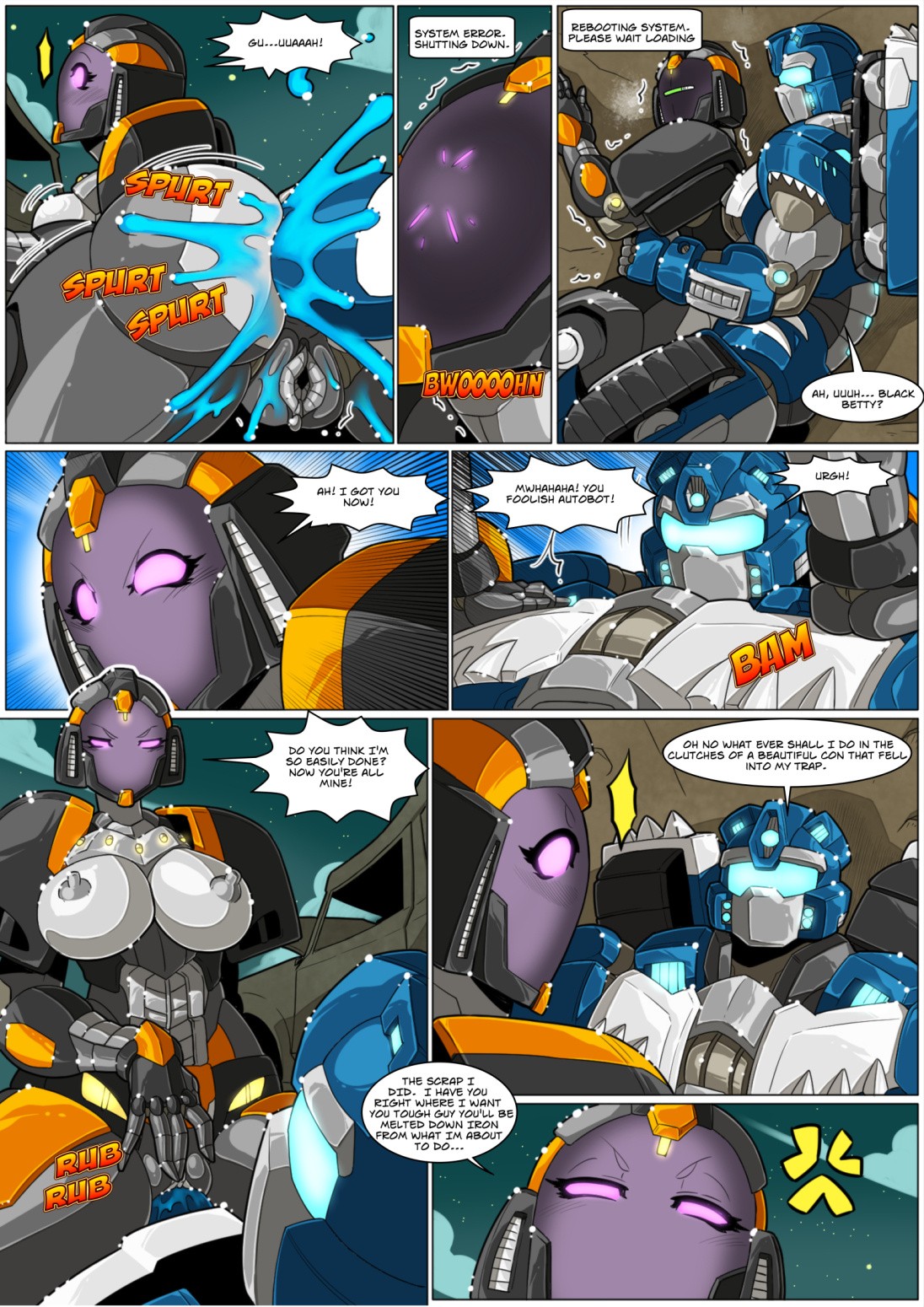 Black Betty vs FrostBites porn comic picture 4