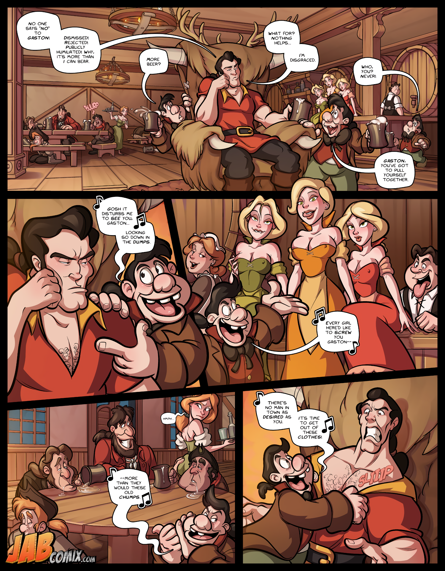 Boobies and the Beast porn comic picture 2