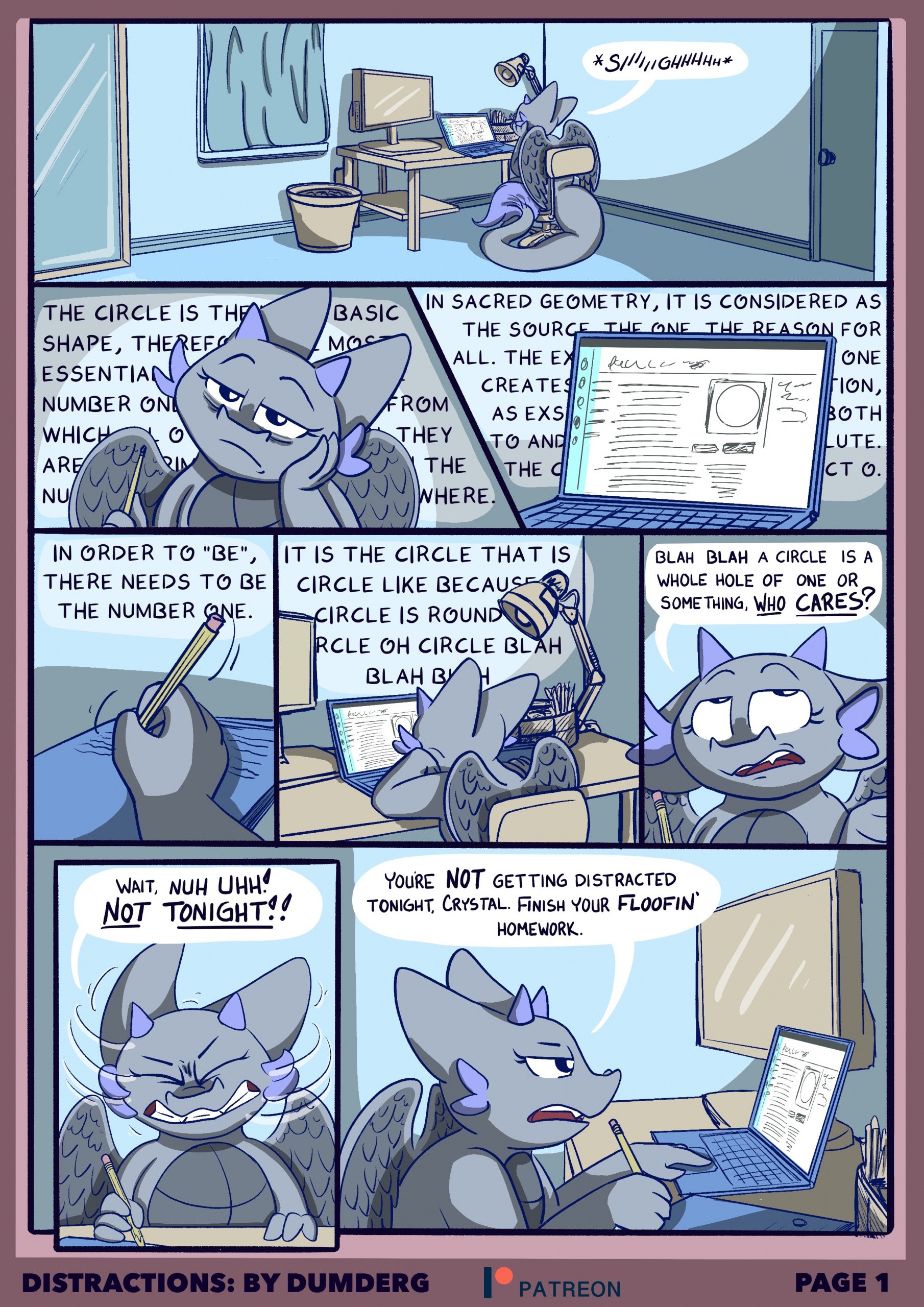 Distractions - DumDerg porn comic picture 2