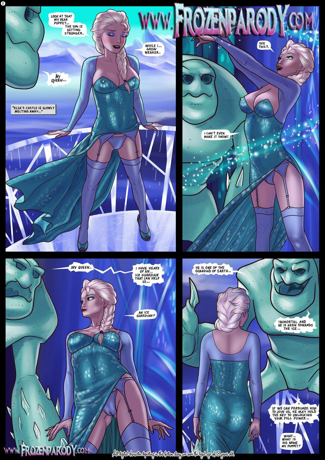 Elsa Meet Jack porn comic picture 1