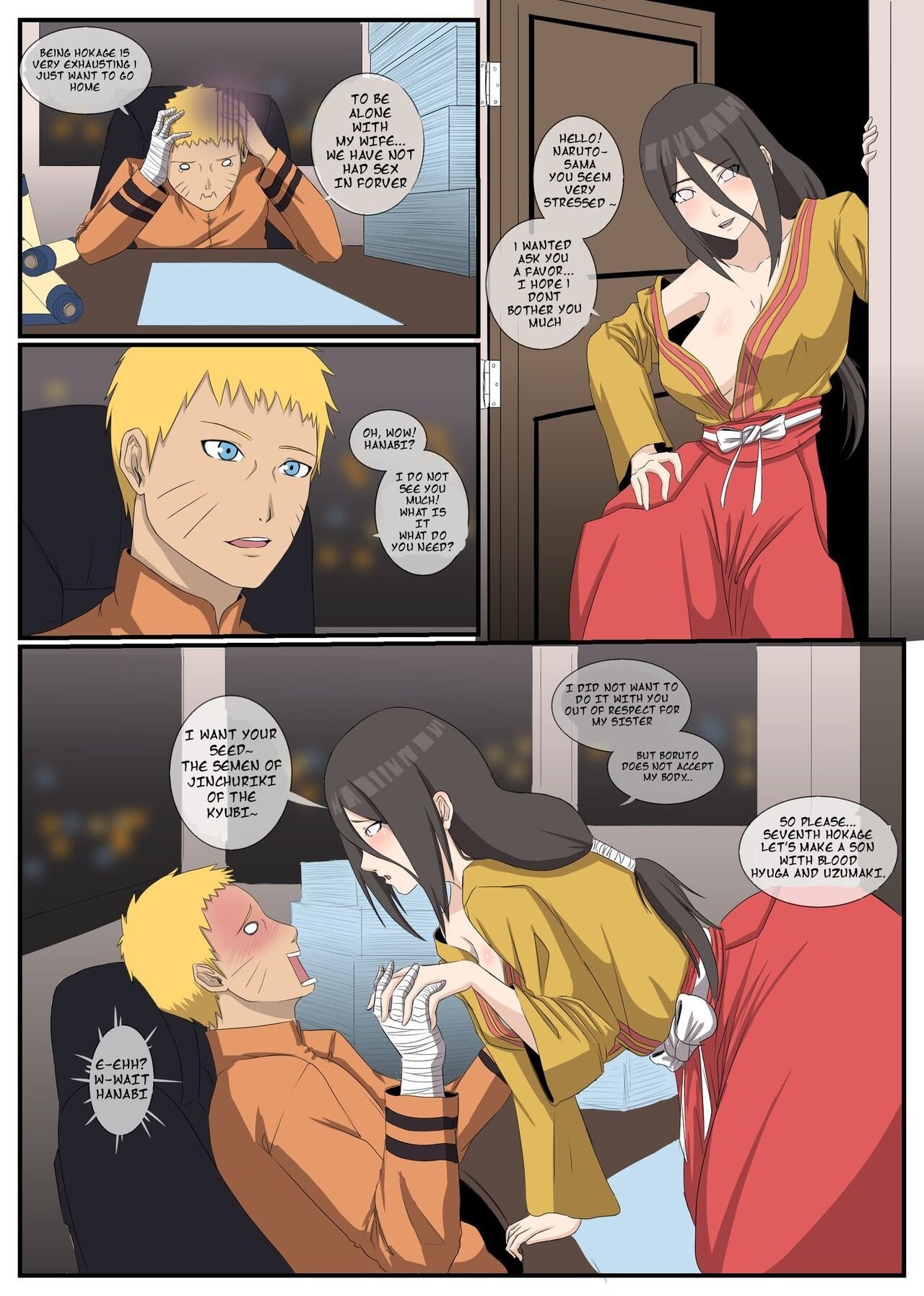Hanabi’s Secret Request porn comic picture 2