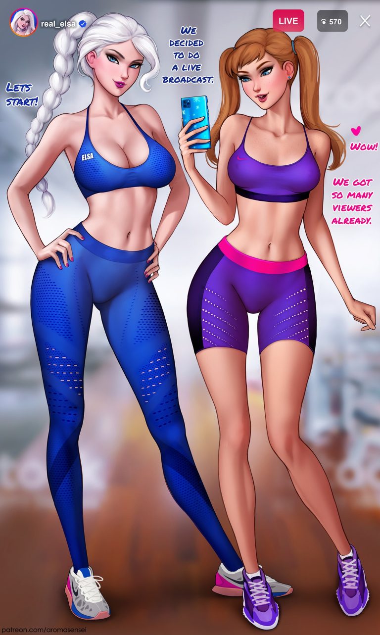 How to train your ass with Elsa porn comic picture 1