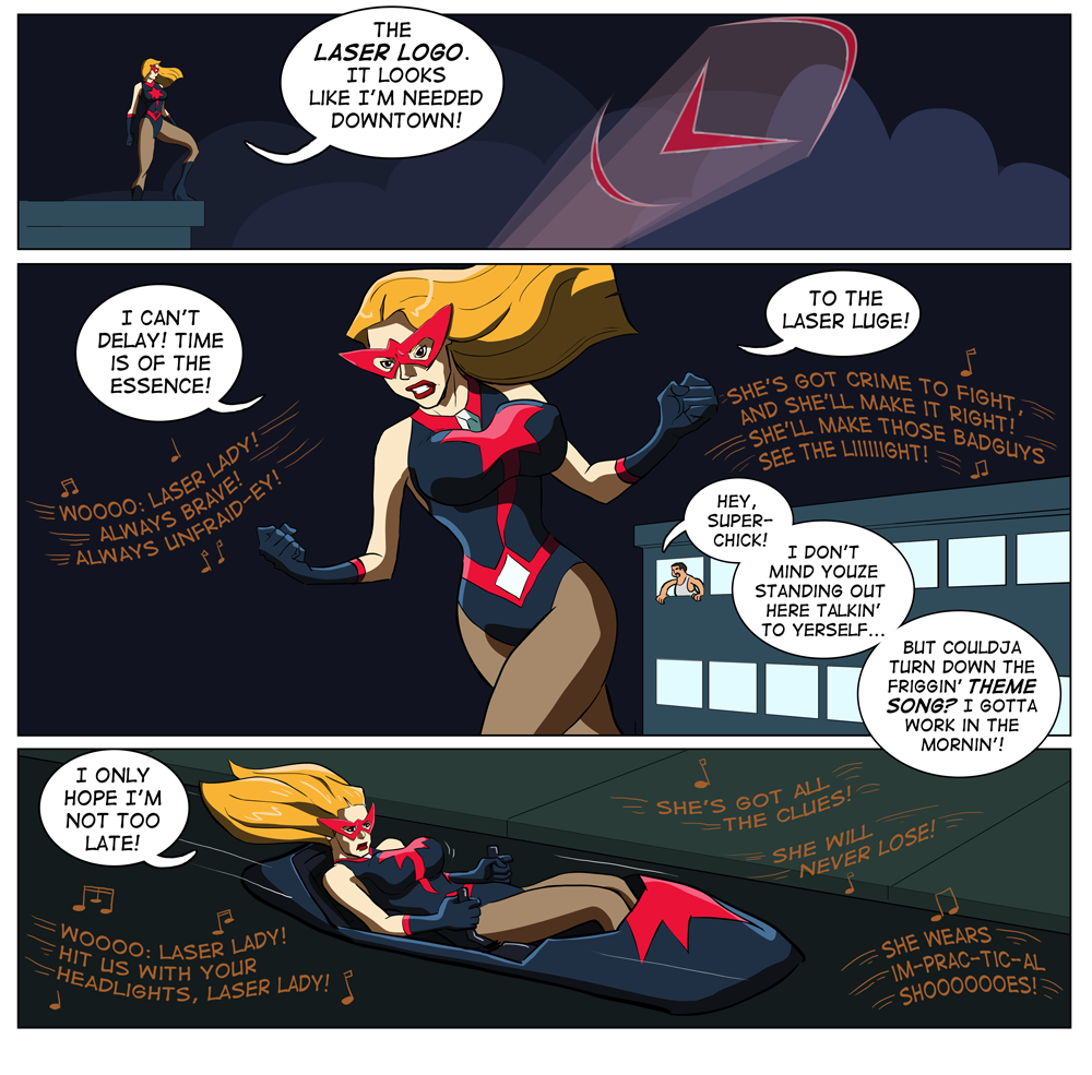 Laser Lady porn comic picture 3
