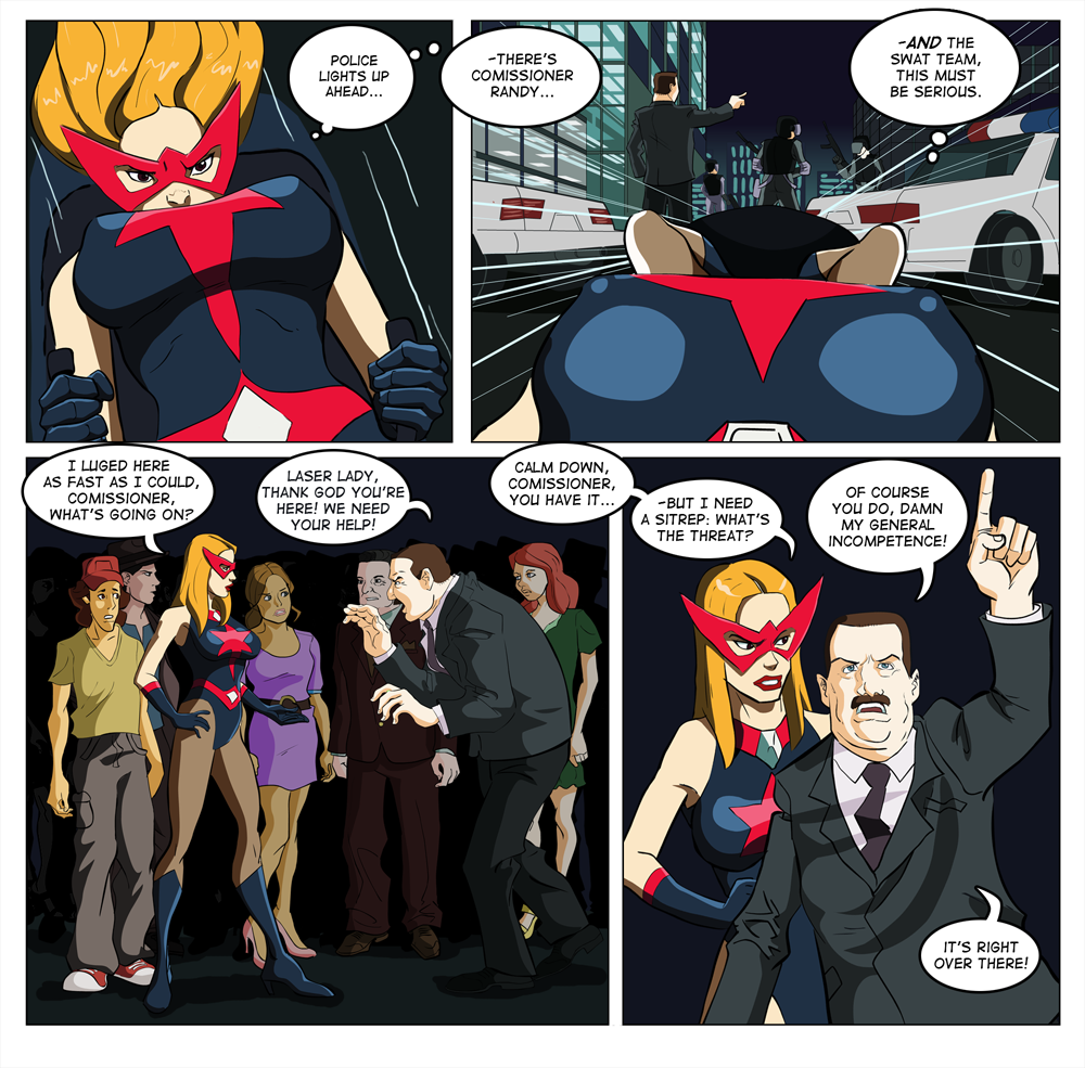 Laser Lady porn comic picture 4