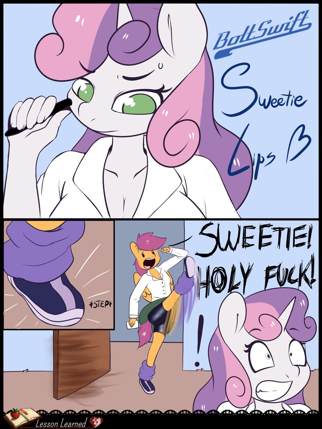 Lesson Learned porn comic picture 1