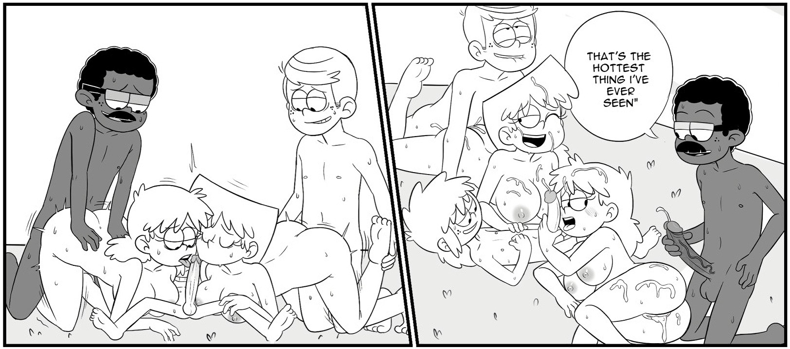 Lincoln x Leni x Liena x Lori x Loan x Clyde x Lemy porn comic picture 10