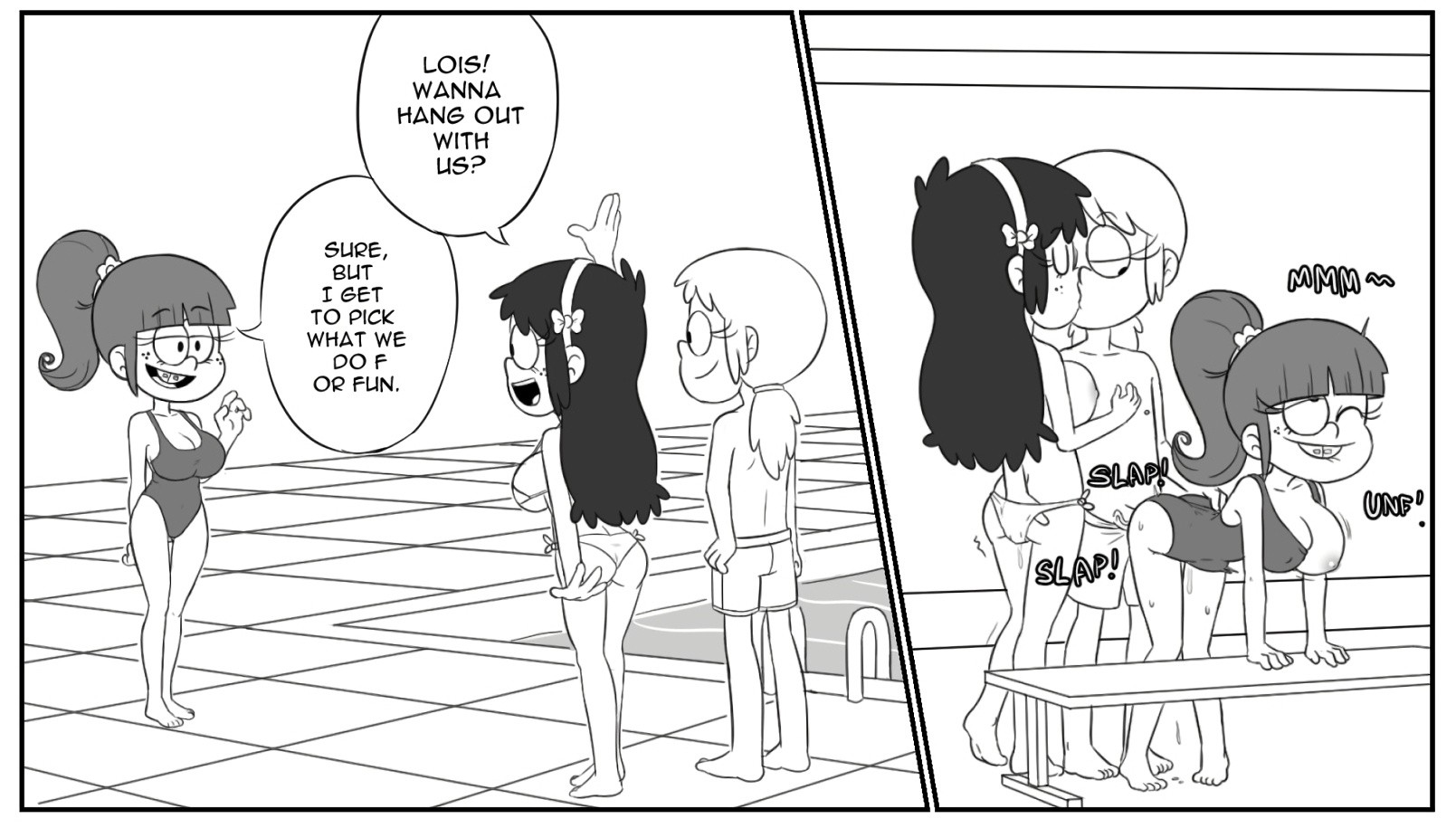 Lyle Loud x Gloom Loud x Lois Loud x Maggie porn comic picture 5