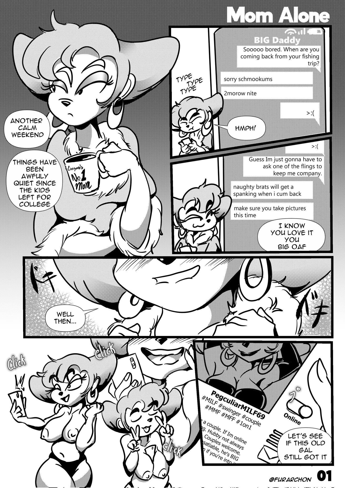 Mom Alone porn comic picture 2