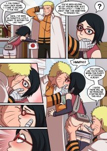 Naruto x Sarada porn comic picture 1