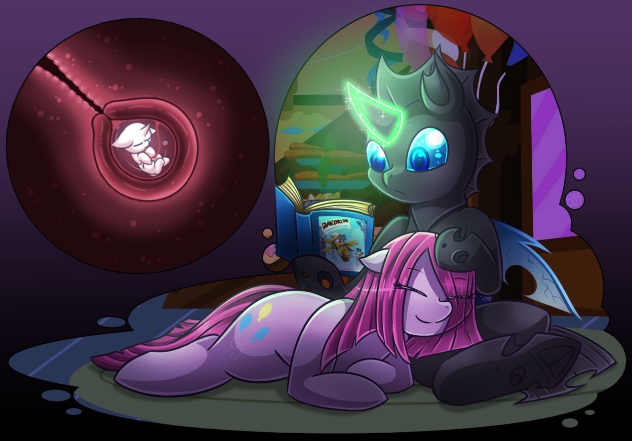 Pinkamena X Changeling porn comic picture 26