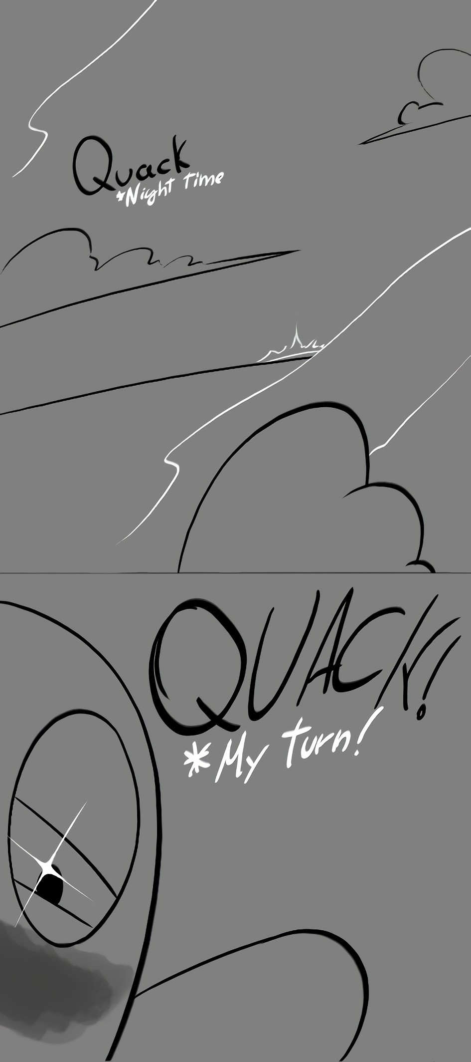 Sarah and Duck Greyscale Set porn comic picture 13