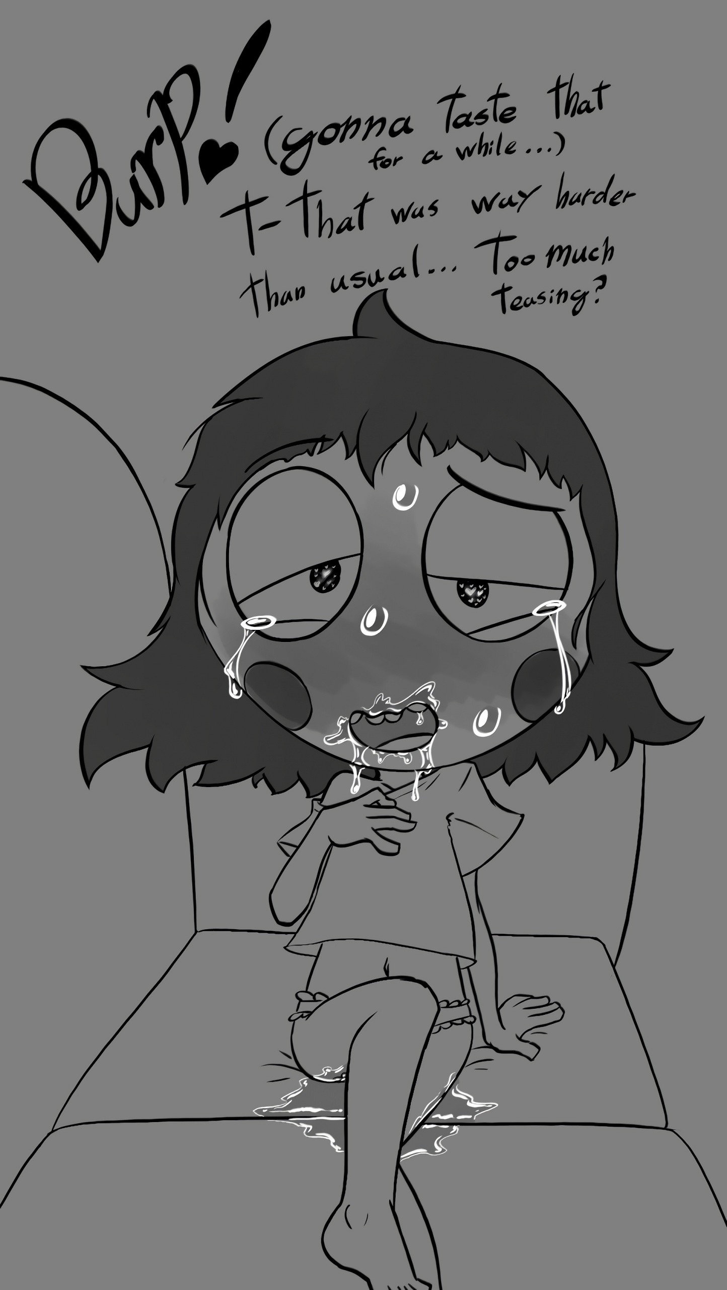 Sarah and Duck Greyscale Set porn comic picture 25