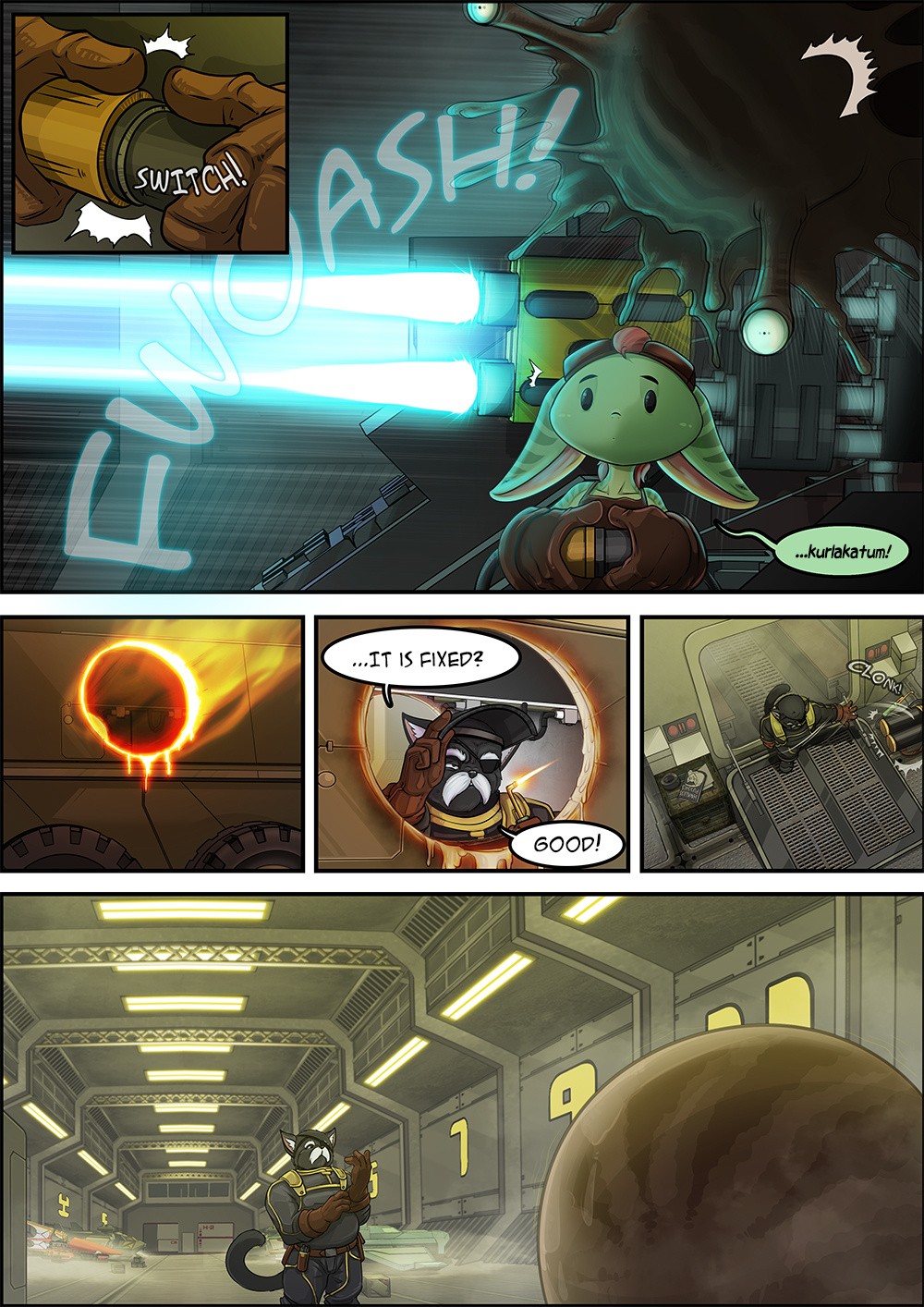Straight Down to the Hangar porn comic picture 2