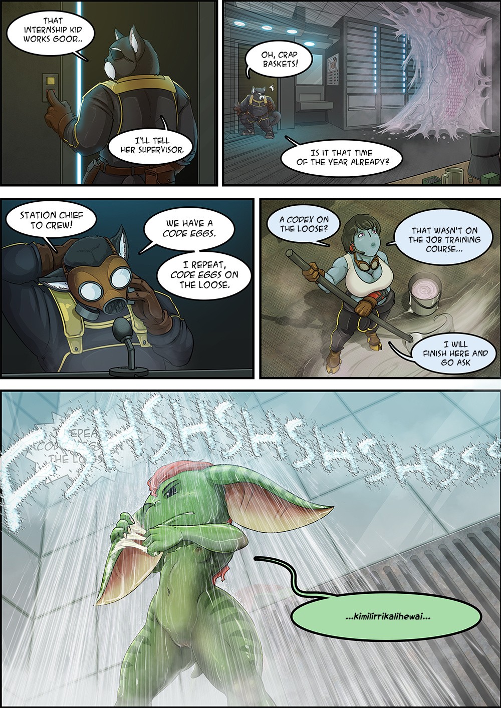 Straight Down to the Hangar porn comic picture 4