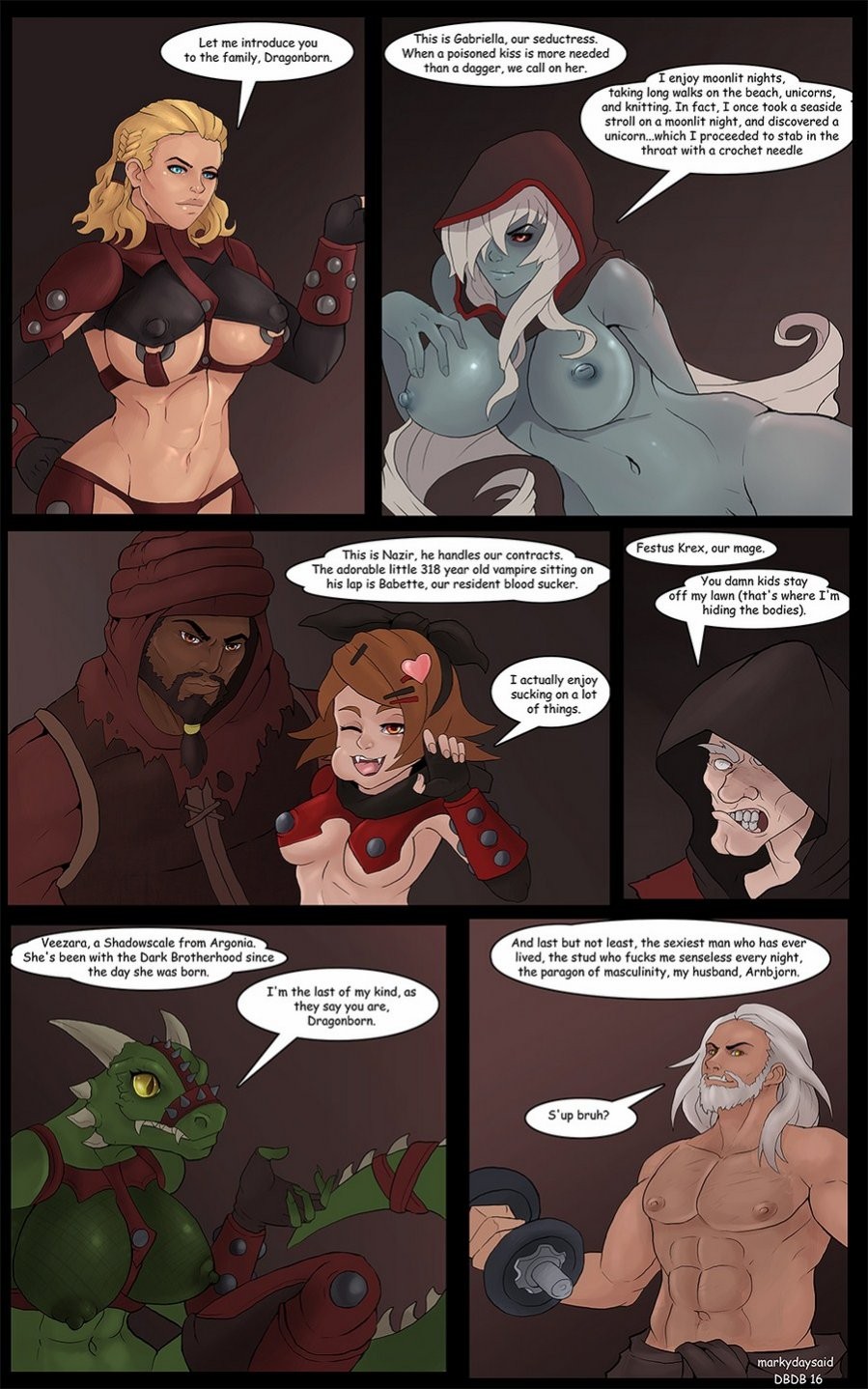 Dragonborn and the Dark Brotherhood (The Elder Scrolls) porn comic picture 17