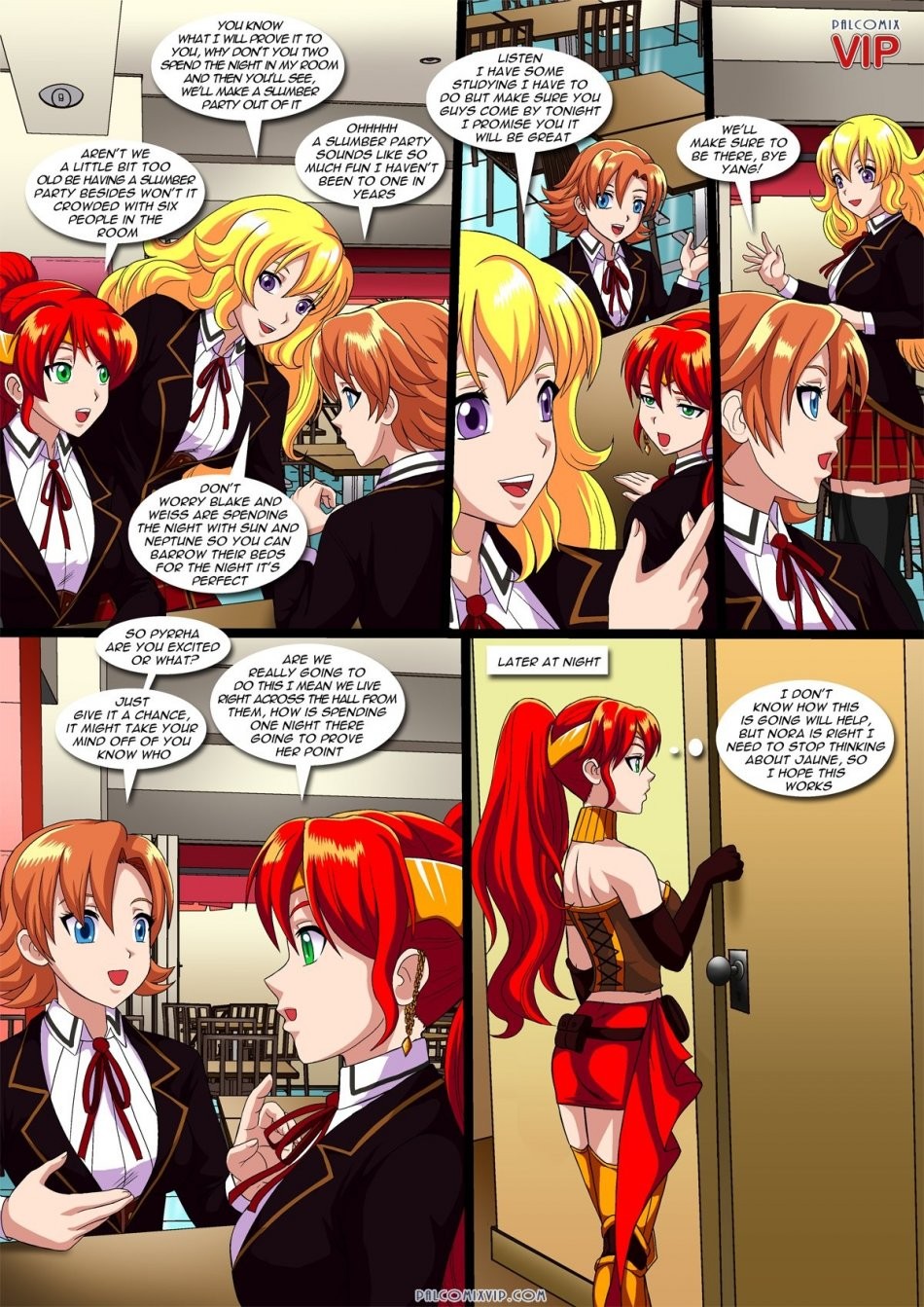 Girls only slumber party porn comic picture 4