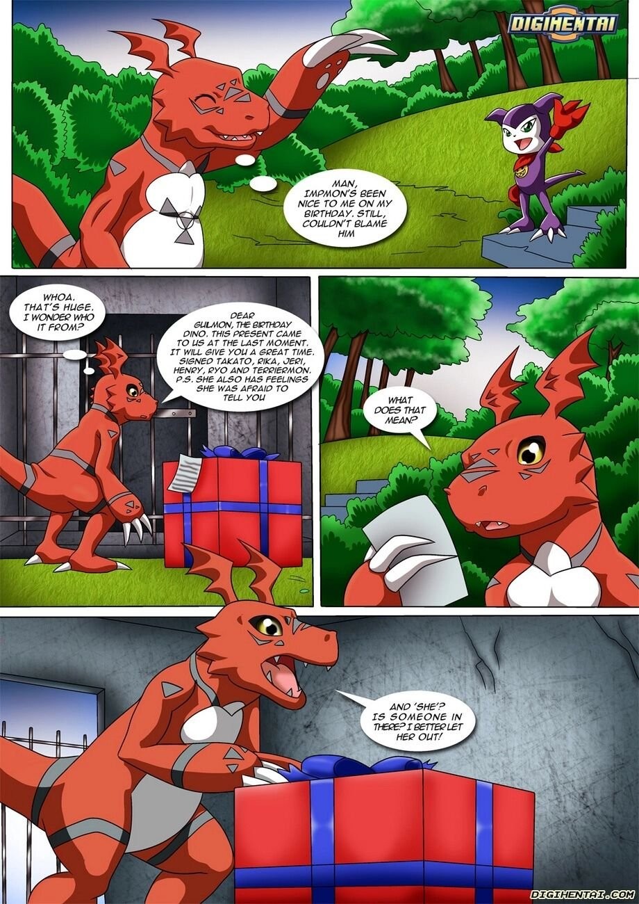 Guilmon's Birthday Surprise porn comic picture 6