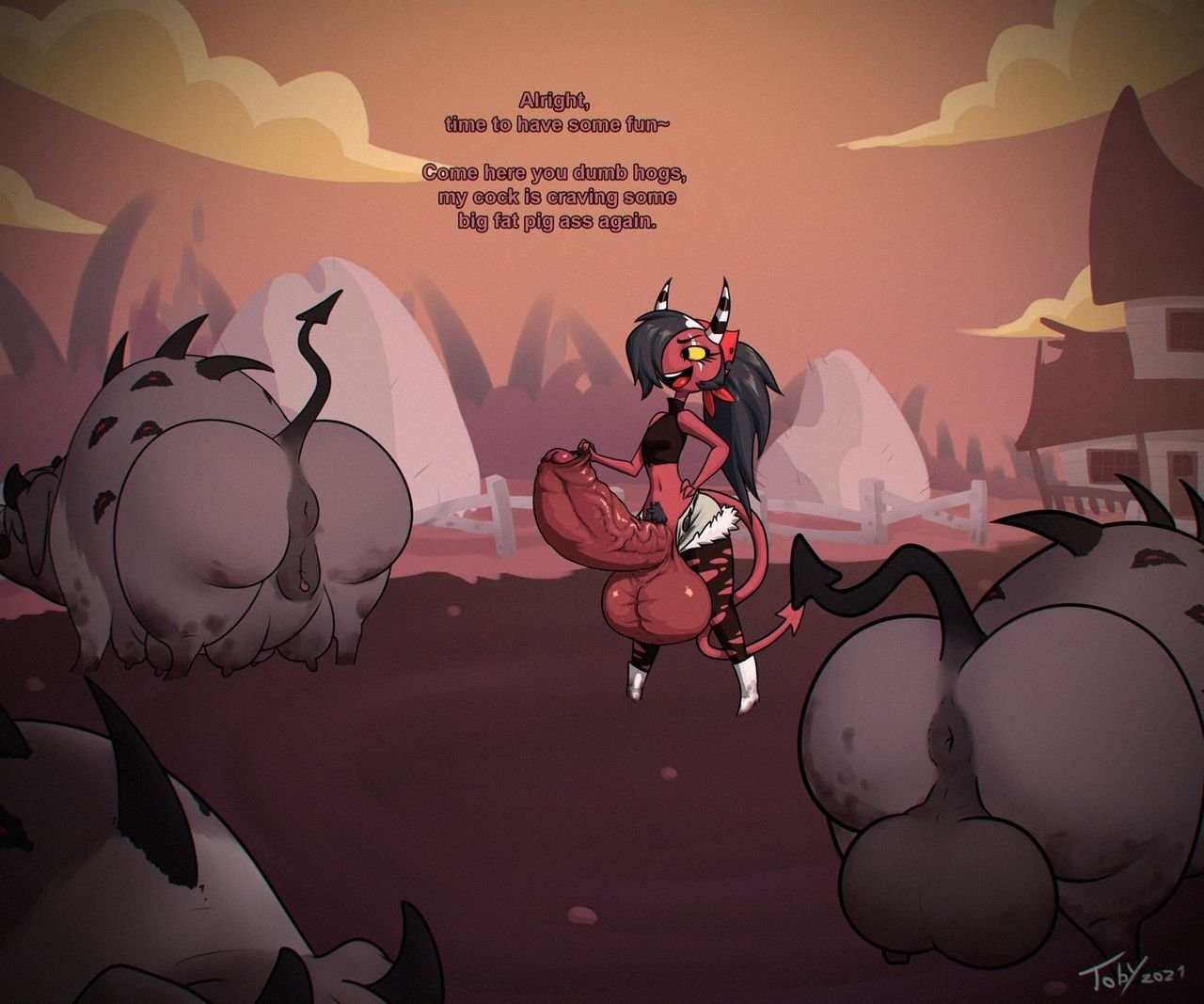 Hell's farm porn comic picture 1