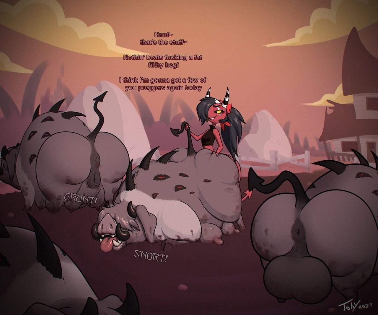 Hell's farm porn comic picture 2