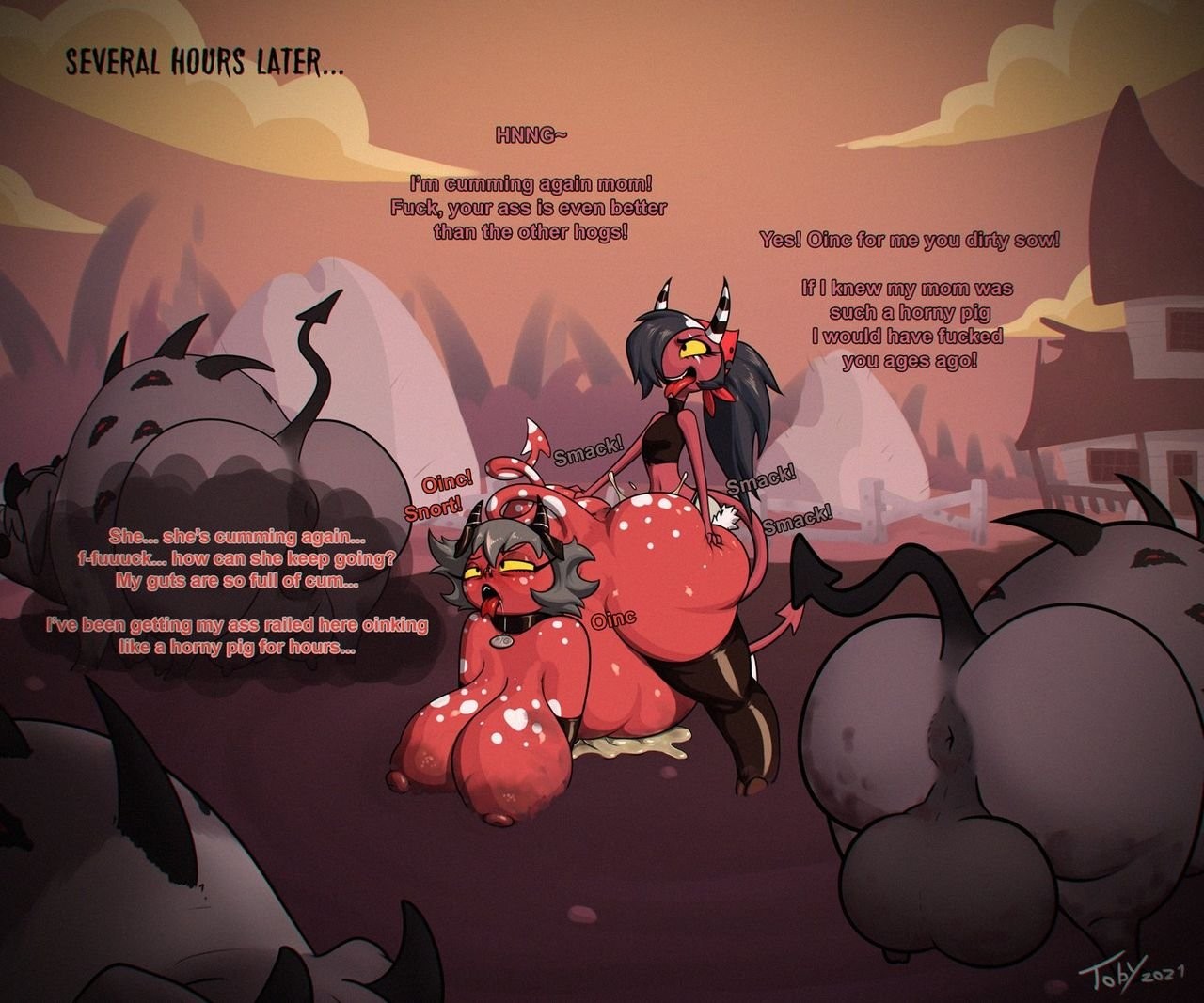 Hell's farm porn comic picture 7