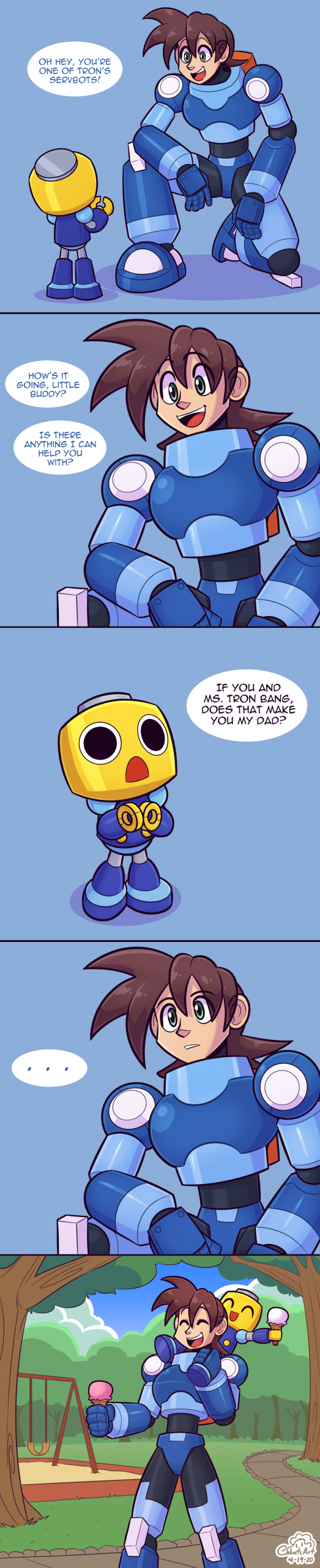 Tron Bonne and Mega-Dweeb porn comic picture 11