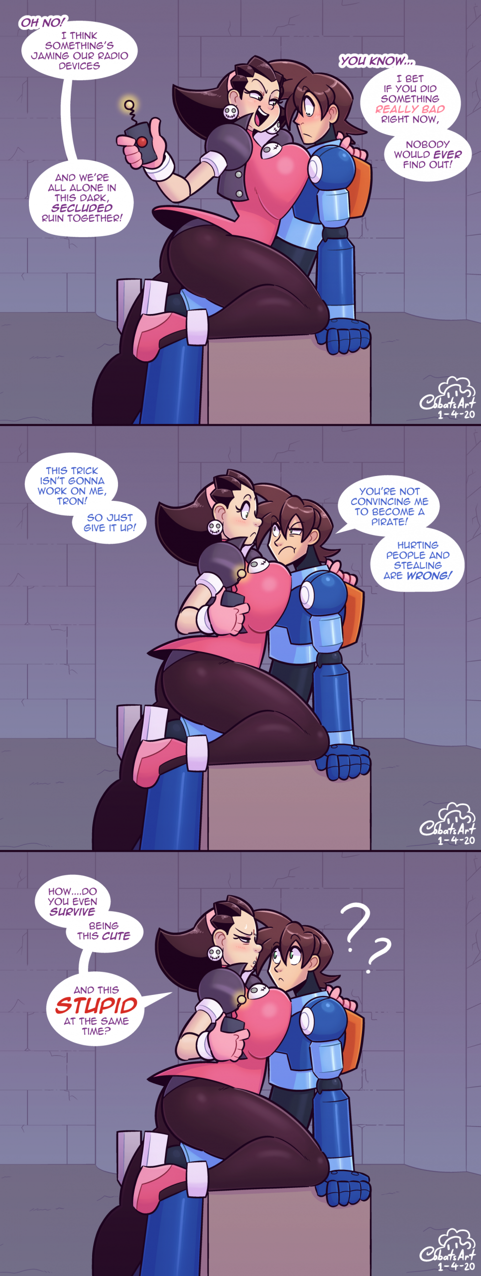 Tron Bonne and Mega-Dweeb porn comic picture 5
