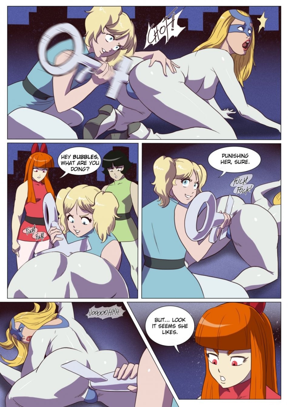 Badass Powerpuff Girls vs Femme Fatale porn comic picture 6