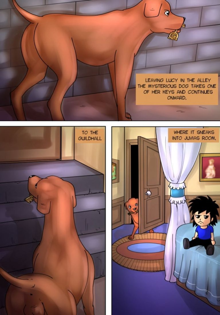 Fairy Tail Encounter Juvia and Dogs porn comic picture 1