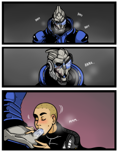 Garrus' Console porn comic picture 1