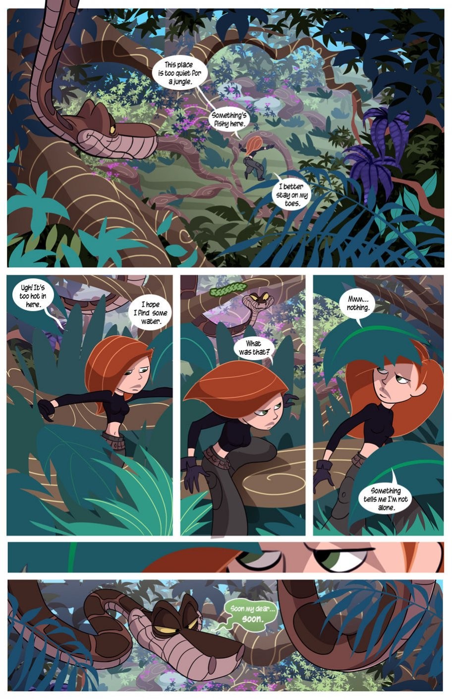Kim vs Kaa. To Coil a Spy porn comic picture 7