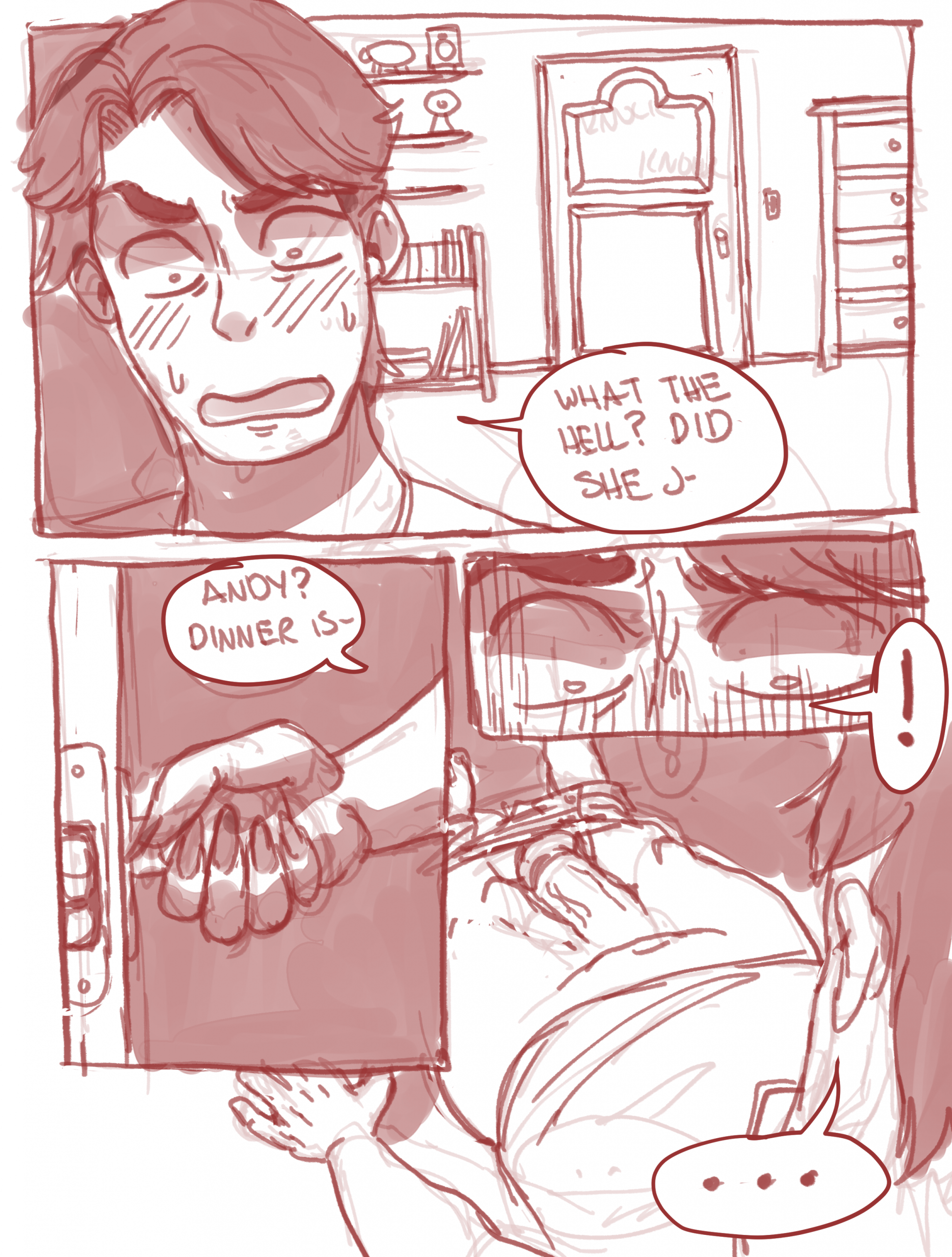 Andy's coming porn comic picture 14
