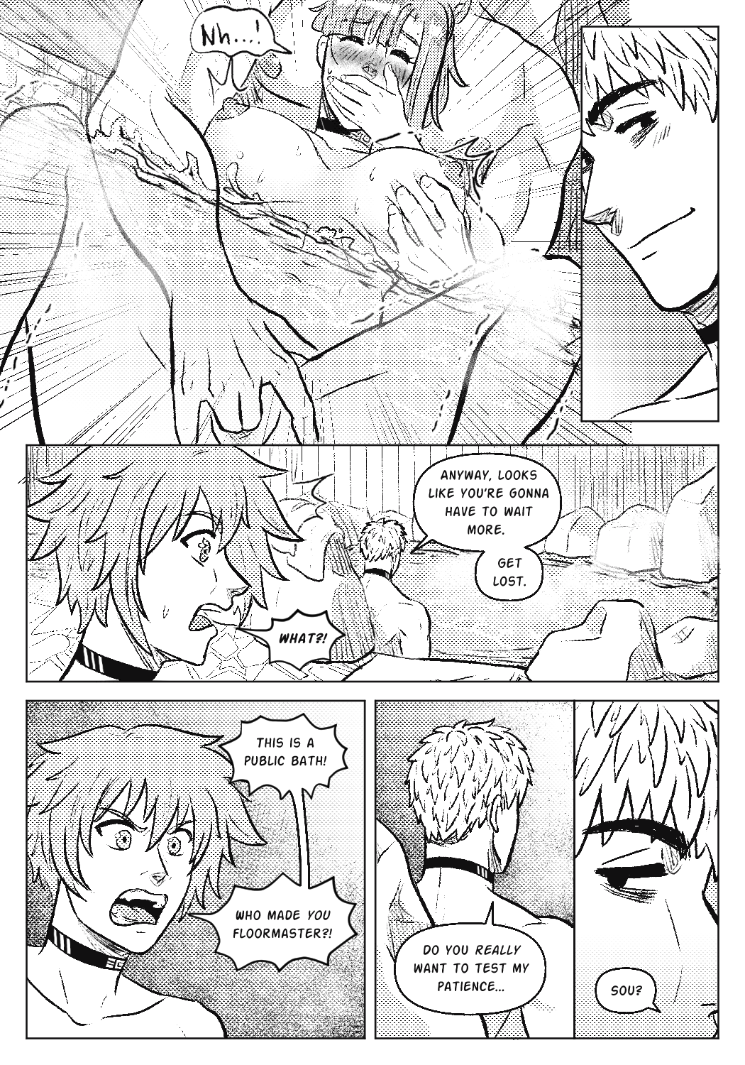 Bathing Ordeal porn comic picture 12