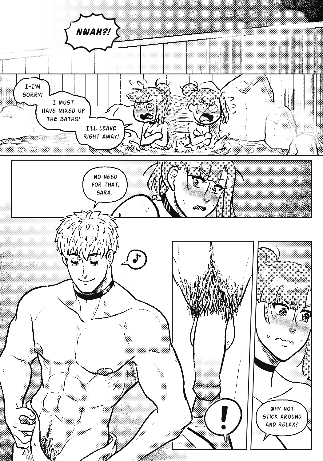 Bathing Ordeal porn comic picture 3