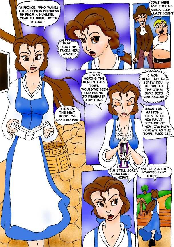 Belle porn comic picture 2