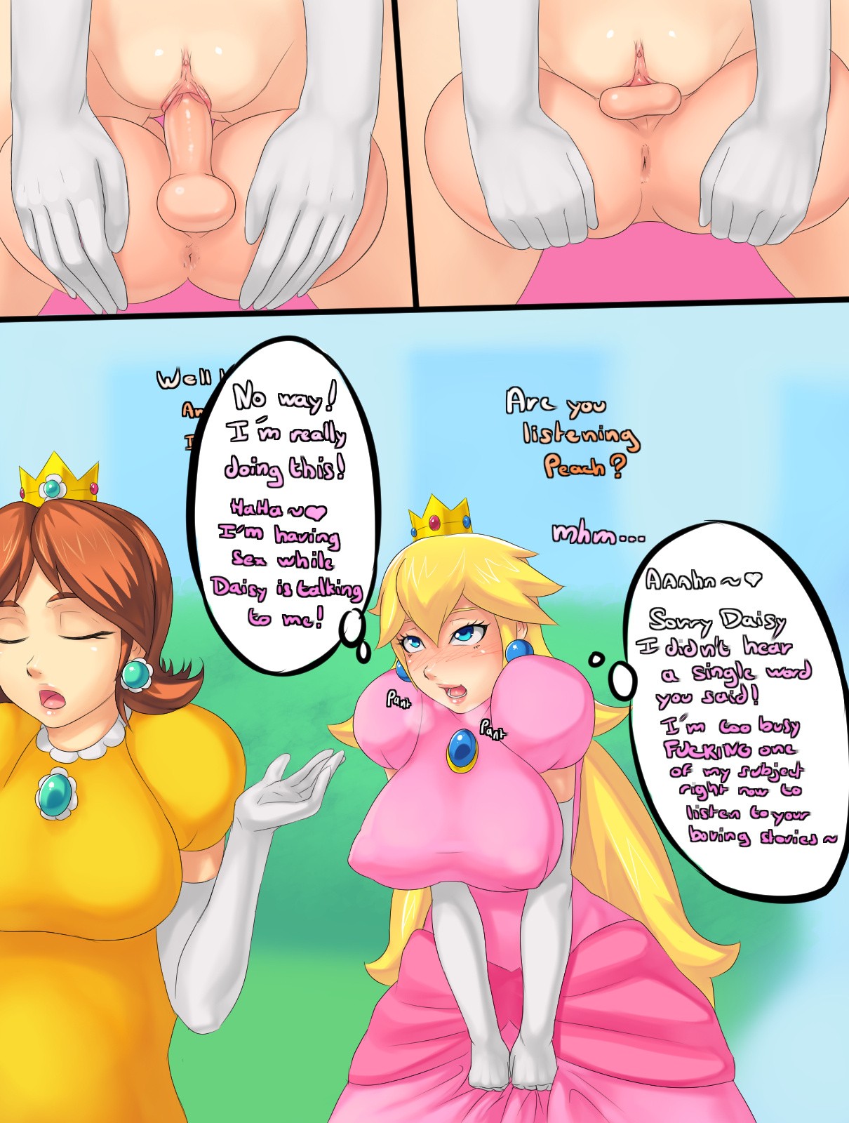 Bitchy Peach porn comic picture 16