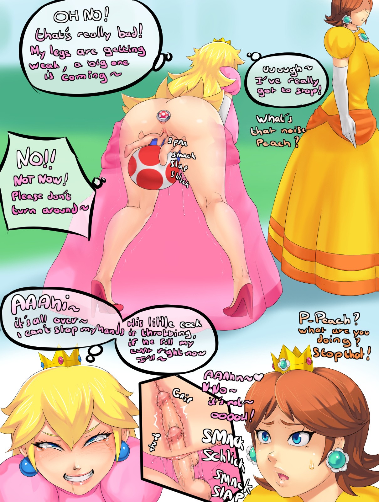 Bitchy Peach porn comic picture 17