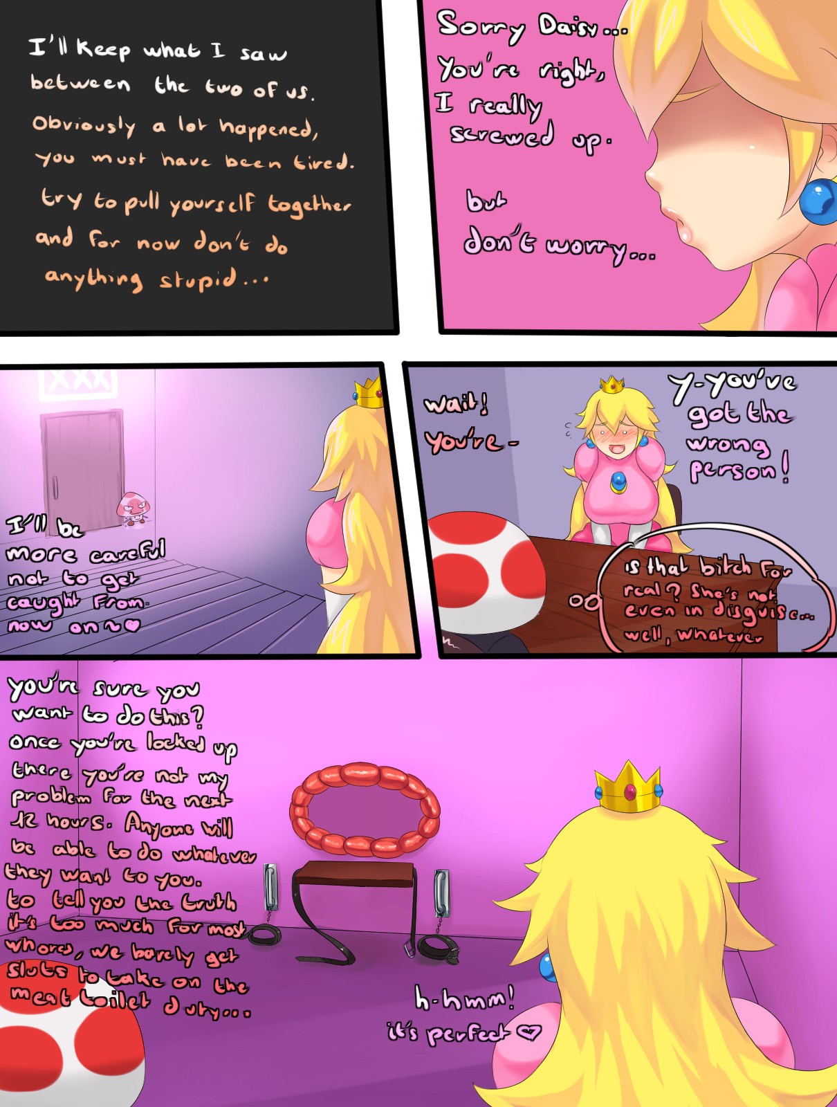 Bitchy Peach porn comic picture 19