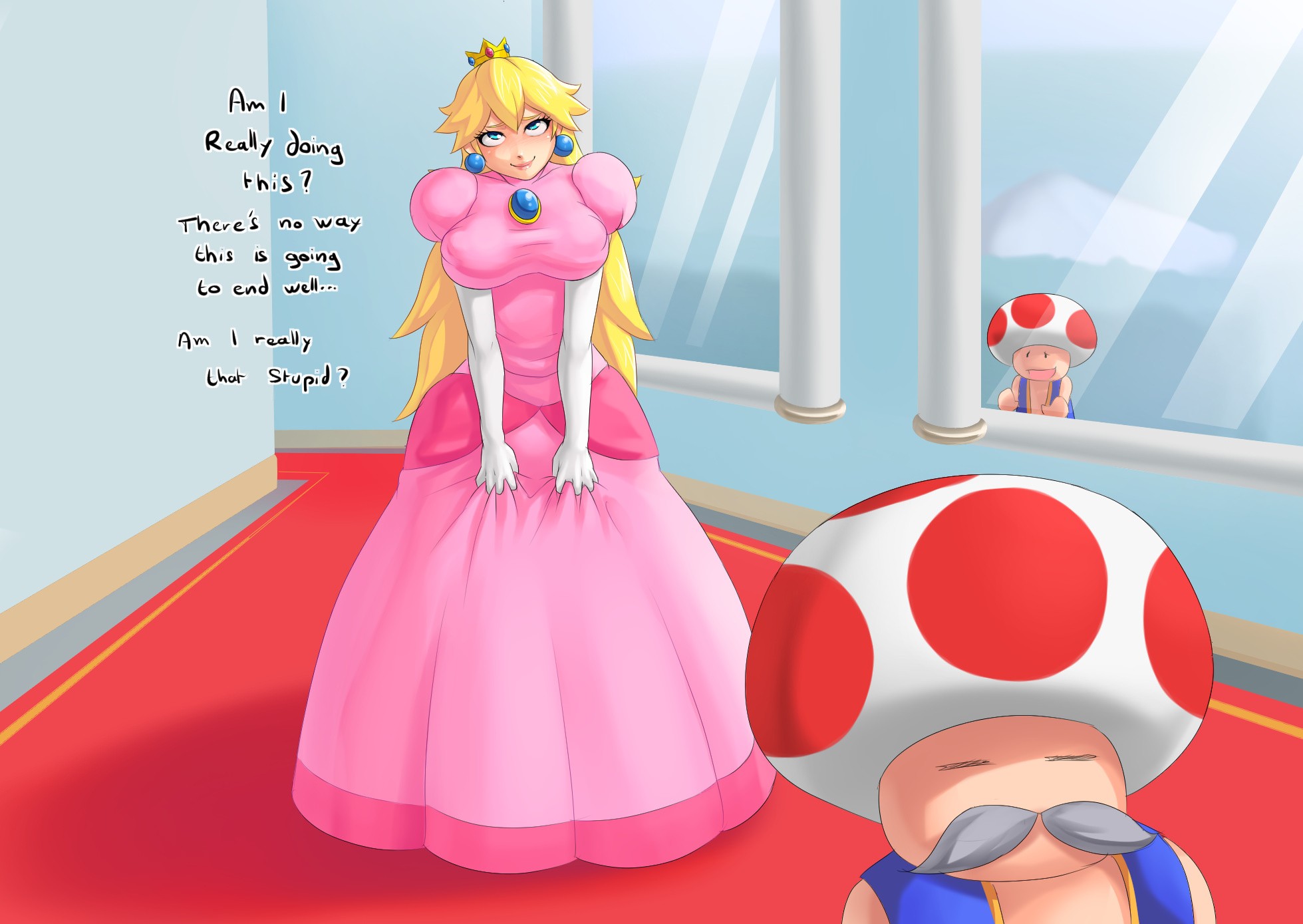 Bitchy Peach porn comic picture 5