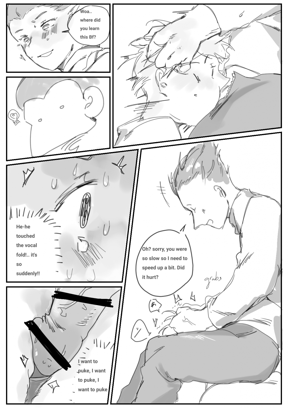 Blowing vocals porn comic picture 2