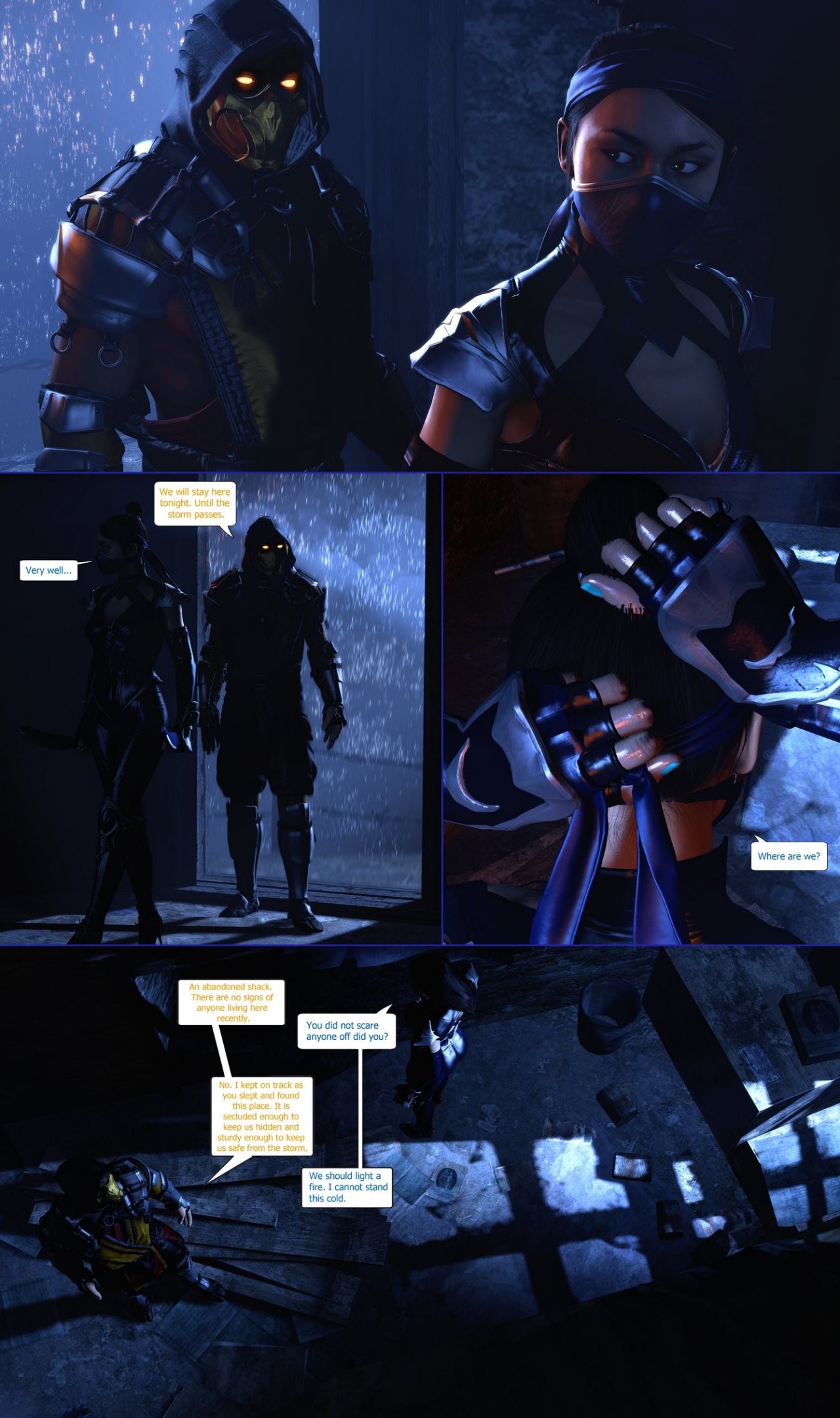 Blue Flames porn comic picture 3