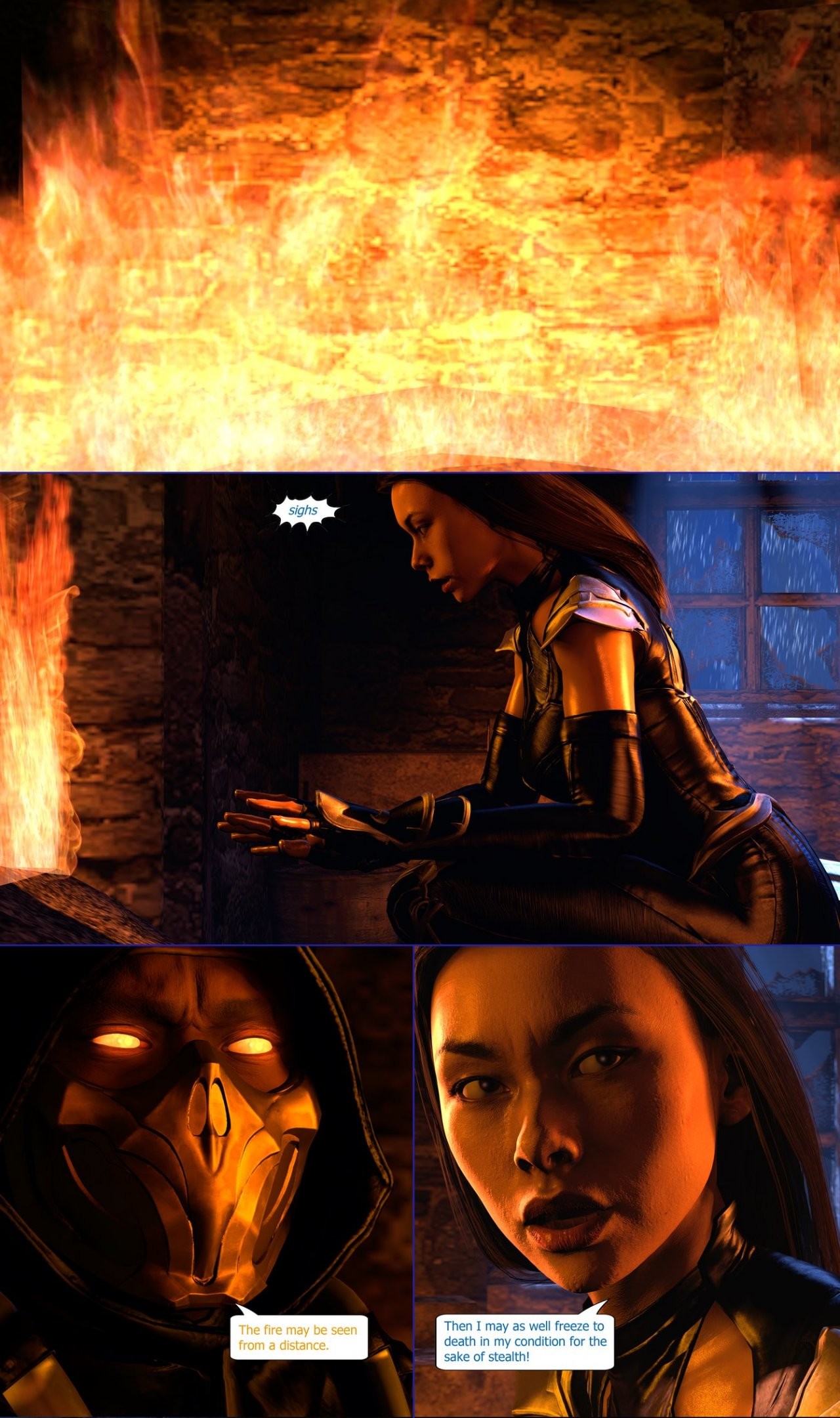 Blue Flames porn comic picture 4