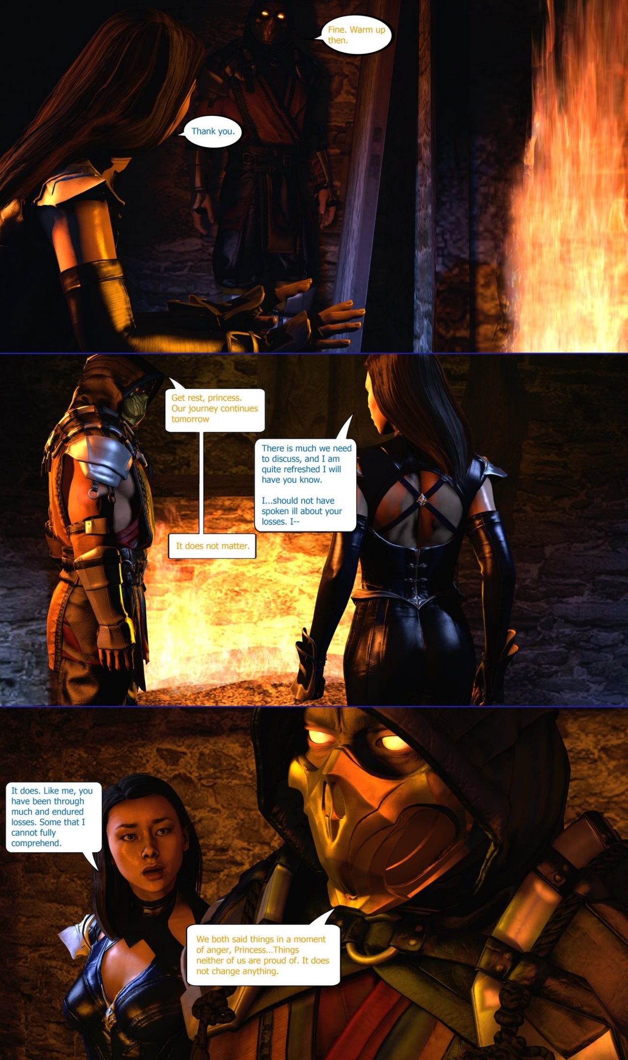 Blue Flames porn comic picture 5