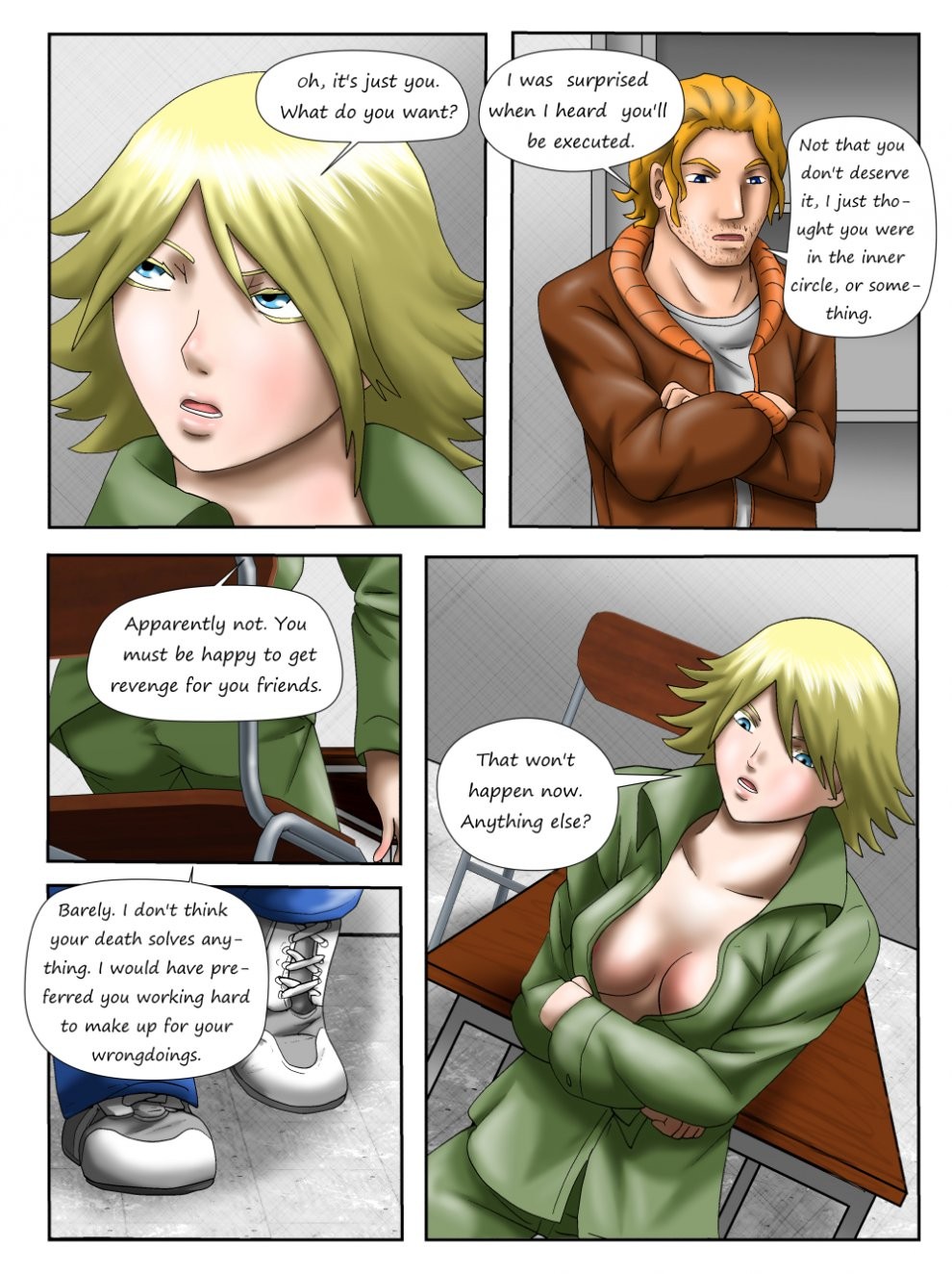 Cagegirl 4- Death Row porn comic picture 2