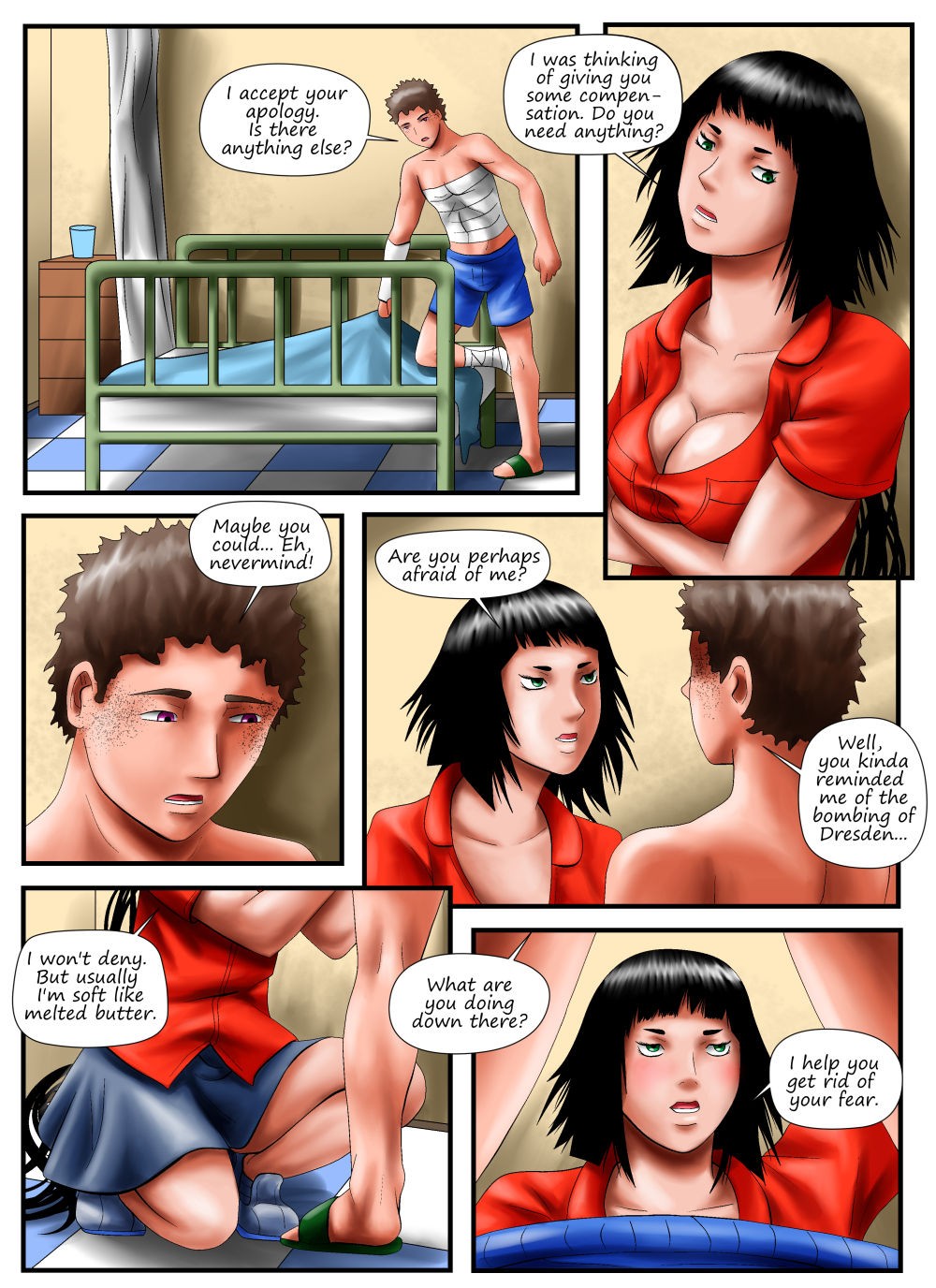 Cagegirl 5 - Aftermath porn comic picture 5