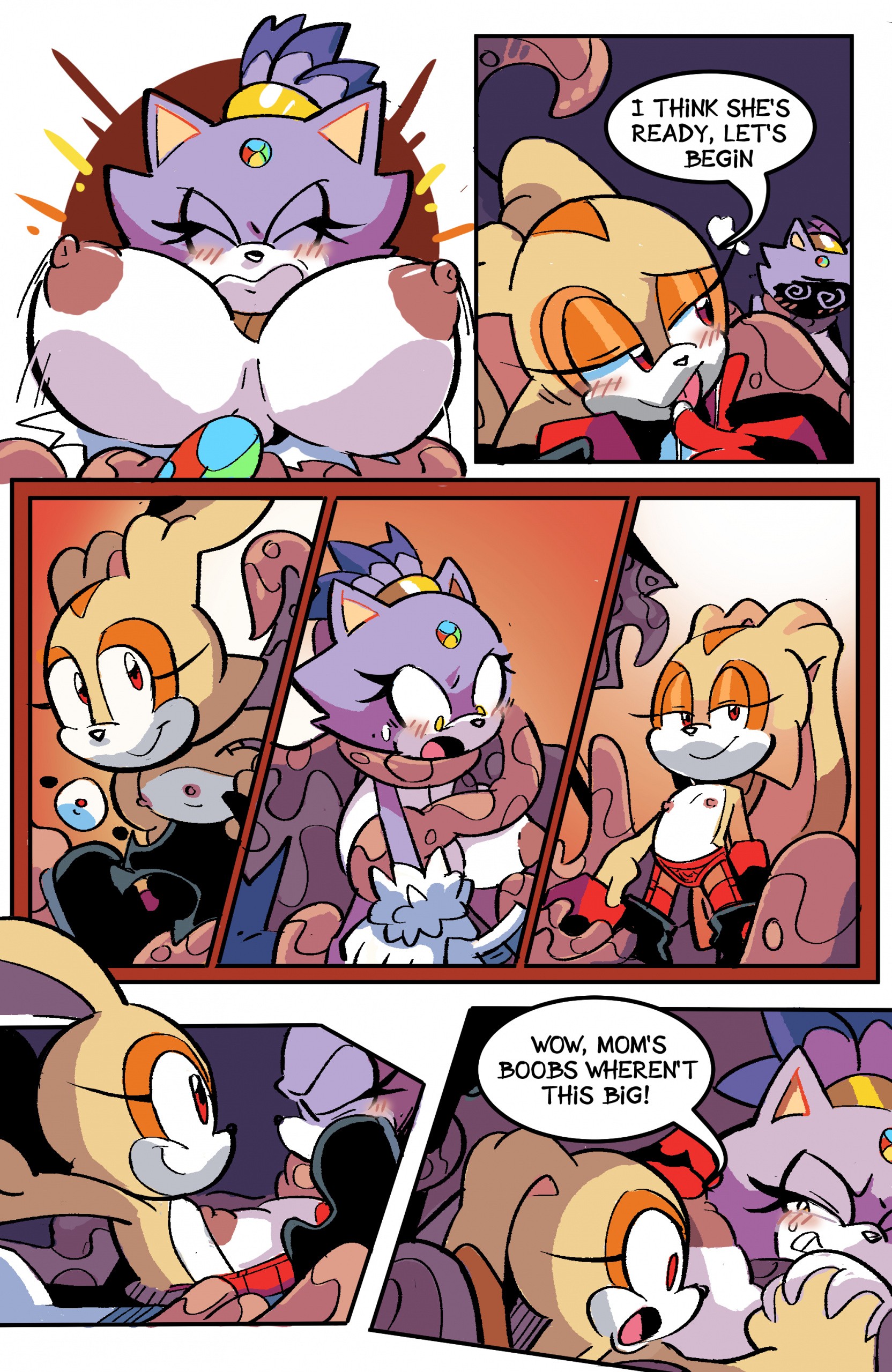 Cream vs. Blaze porn comic picture 4
