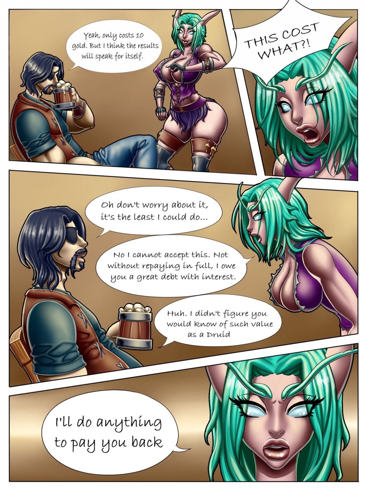Elf Servant porn comic picture 3