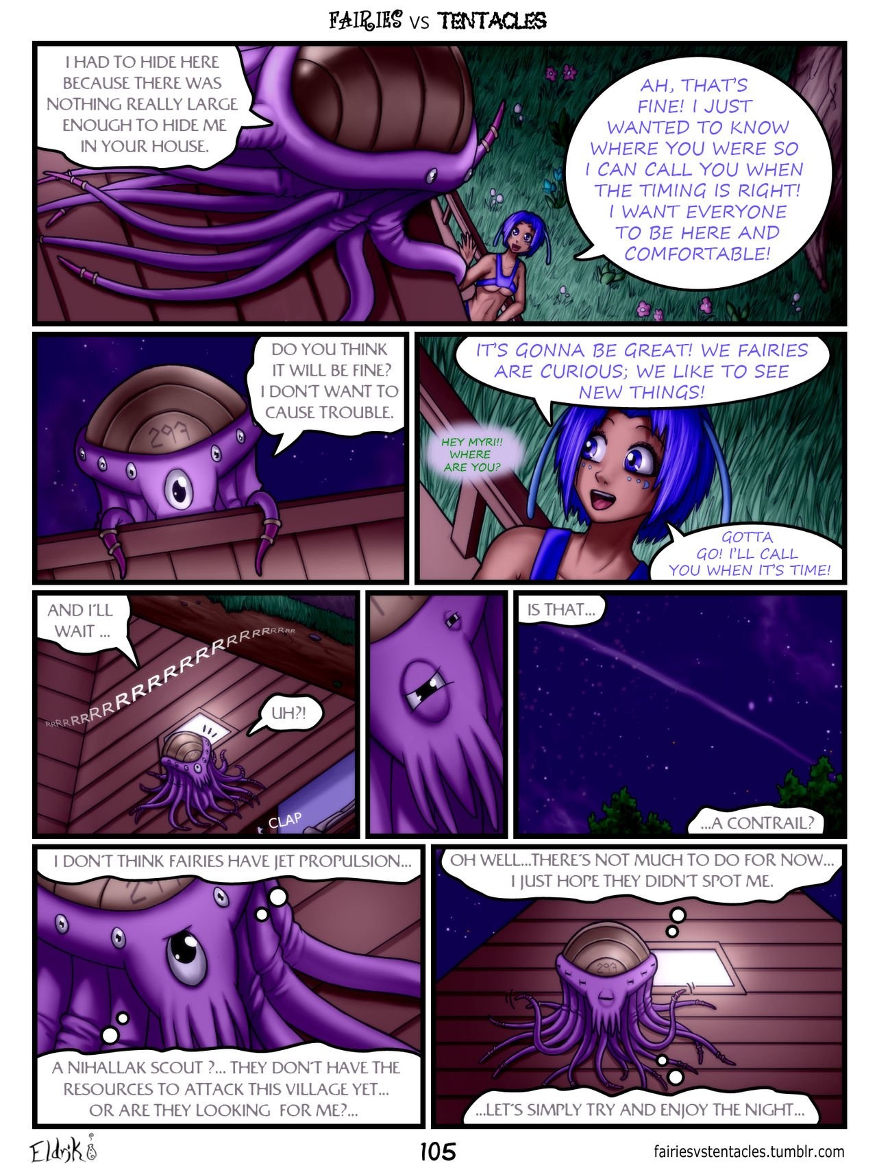 Fairies vs Tentacles 2 porn comic picture 42