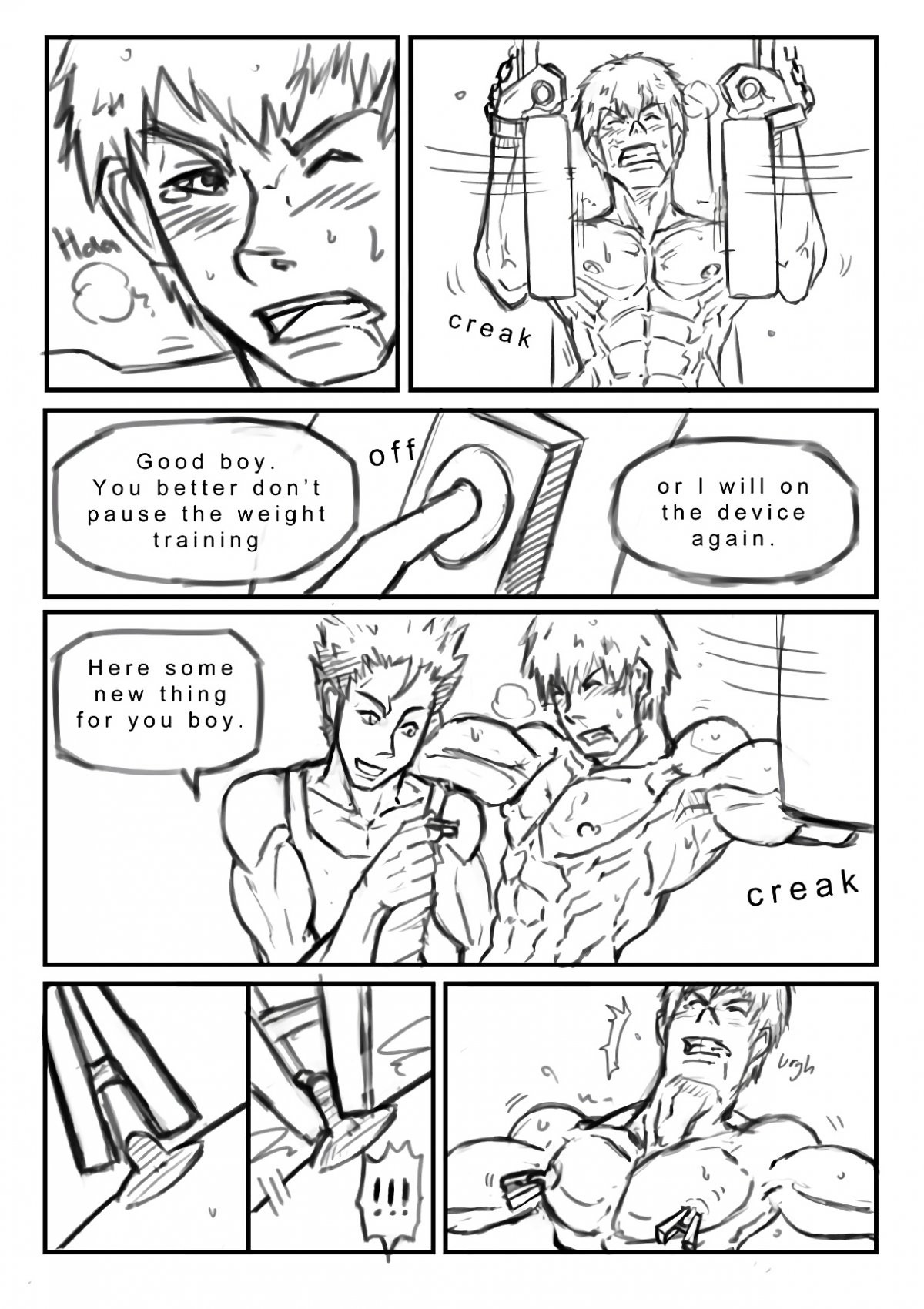 Gai's resistance training porn comic picture 4