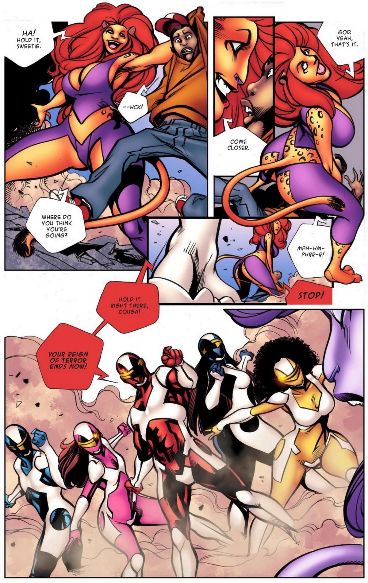 Giantess Rangers porn comic picture 3