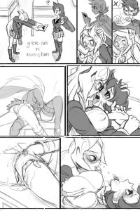 Grieve-Tan VS Anon-Chan porn comic picture 1